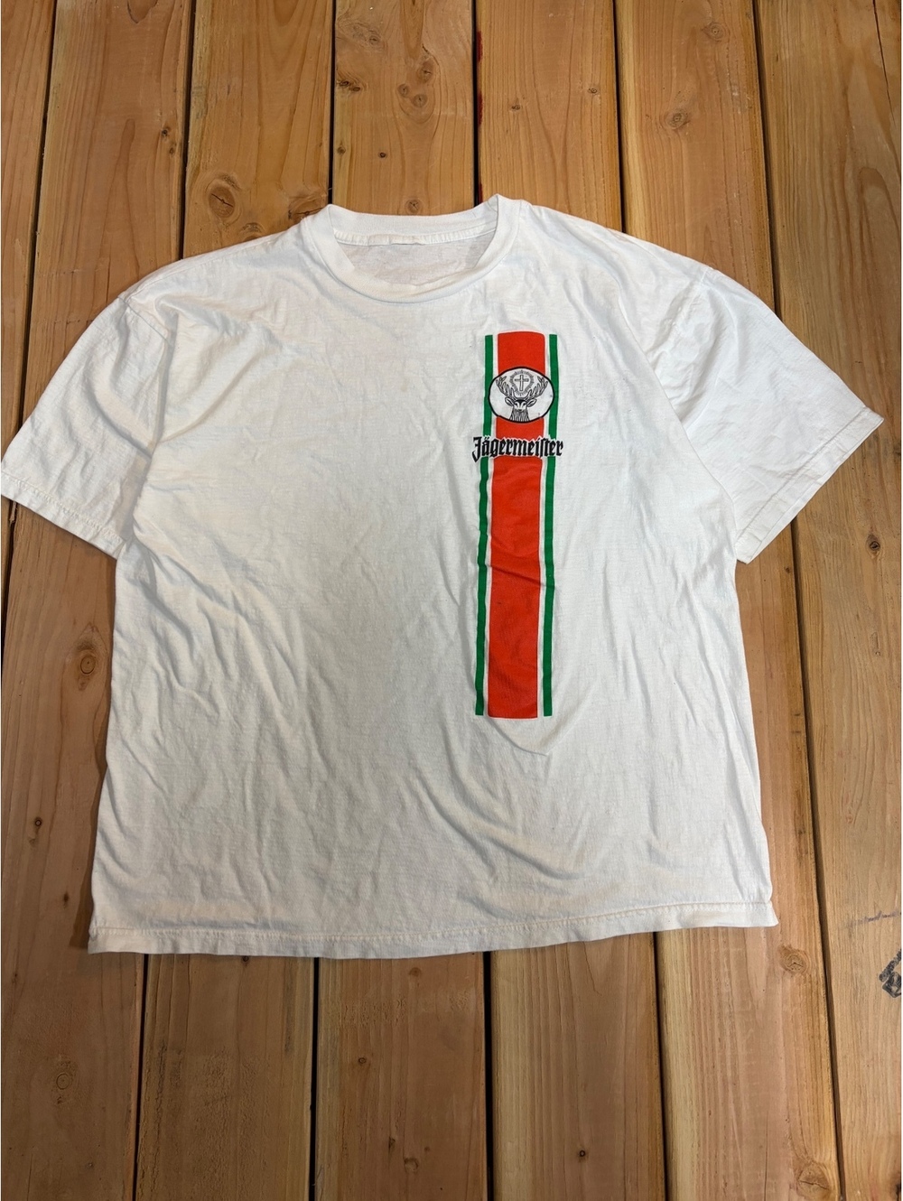 Vintage y2k Jagermeister White Graphic T-Shirt